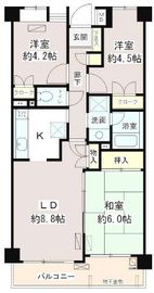 レジデンスシャルマン林試の森 304 間取り図