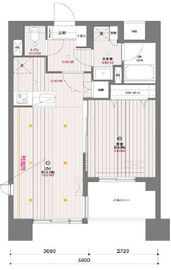 ドゥーエ月島 1201 間取り図