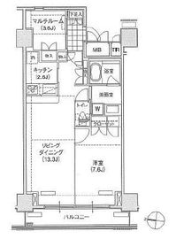 ブリリアイスト東雲キャナルコート 1112 間取り図