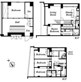 元麻布ツインズ 1F1 間取り図