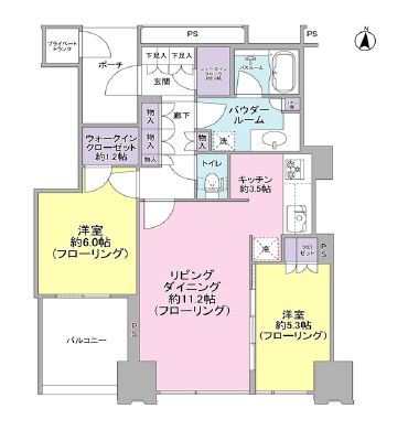 ワールドシティタワーズ キャピタルタワー 10階 間取り図