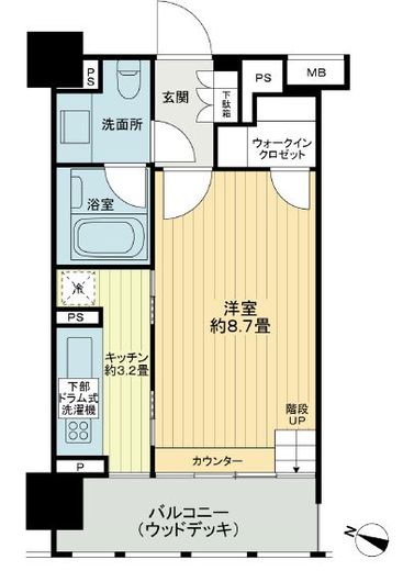イクサージュ目黒 5階 間取り図