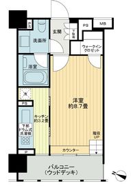 イクサージュ目黒 5階 間取り図