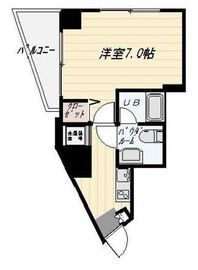 フジヨシ白金高輪アジールコート 701 間取り図