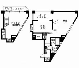 レジディア恵比寿3 901 間取り図