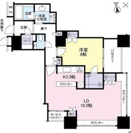 ザ・センター東京 16階 間取り図
