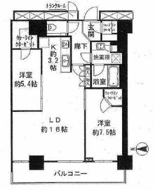 パークハウス清澄白河タワー 28階 間取り図