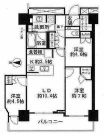 パークハウス清澄白河タワー 9階 間取り図