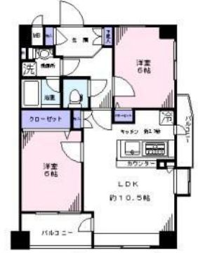 カインドステージ高輪台 6階 間取り図