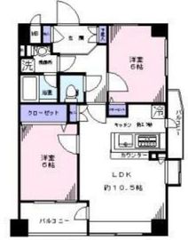 カインドステージ高輪台 6階 間取り図