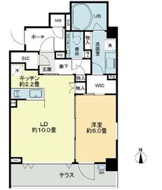 ベルファース奥沢 101 間取り図