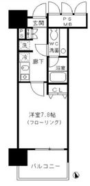 フォンテーヌ芝浦 1002 間取り図