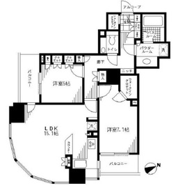 シティタワー大崎ステーションフロント 12階 間取り図