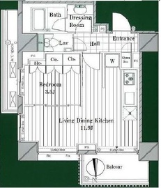 サーラ・プラティコ 4階 間取り図