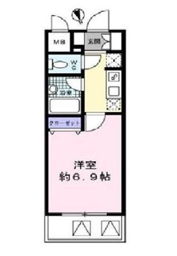 N'sコート139REX新橋 1002 間取り図