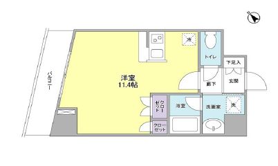 コンフォリア池尻 602 間取り図