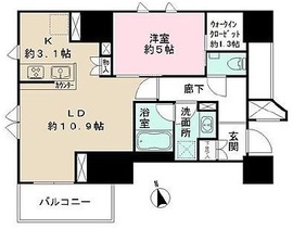 ザ・パークハウス上野 2階 間取り図