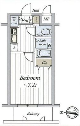 ルモンド南麻布 7階 間取り図
