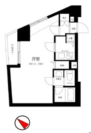 パレステュディオ六本木 3階 間取り図