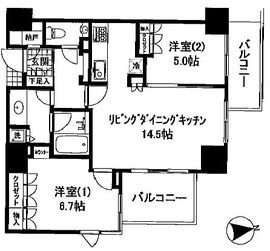アーバンパレス乃木坂 3階 間取り図