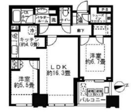 シティタワーズ豊洲ザ・シンボル 23階 間取り図