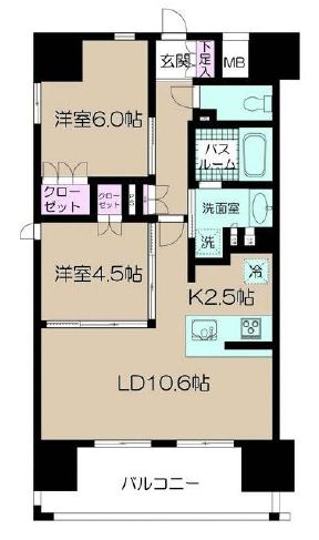 パレステージ秋葉原 10階 間取り図