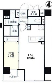 ルジェンテリベル日本橋濱町 3階 間取り図