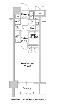 コンフォリア両国サウス 602 間取り図