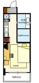 リエトコート元赤坂 5F1 間取り図