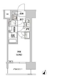 ラクラス幡ヶ谷 1203 間取り図