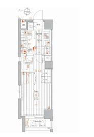メイクスデザイン住吉3 608 間取り図