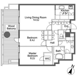 北の丸スクエア ザ・テラス 1603 間取り図