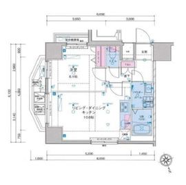 ジェノヴィア浅草駅前スカイガーデン 4階 間取り図