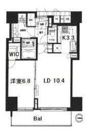 シティタワー四谷 5階 間取り図