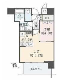 THE ROPPONGI TOKYO CLUB RESIDENCE 14階 間取り図