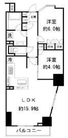 クレヴィア神楽坂 5階 間取り図