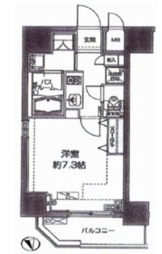 ZOOM九段下 13階 間取り図