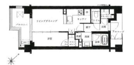 ジオ目黒 3階 間取り図
