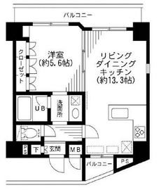 KDXレジデンス日本橋箱崎 1203 間取り図