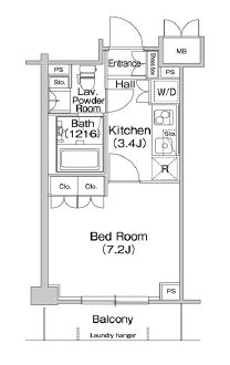 コンフォリア駒場 115 間取り図