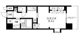 レジディア文京本郷 1102 間取り図