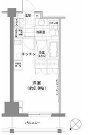 パークハビオ渋谷 1204 間取り図