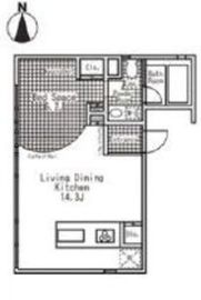 LunaRossa渋谷 4A 間取り図