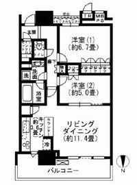 THE TOYOSU TOWER 5階 間取り図