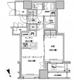 ウエストパークタワー池袋 815 間取り図