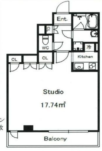サングラータ西麻布1 203 間取り図