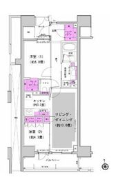 パークハウス文京関口 7階 間取り図