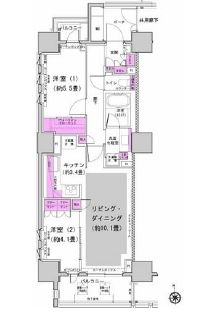 パークハウス文京関口 7階 間取り図