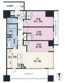 プレミスト北品川 3階 間取り図