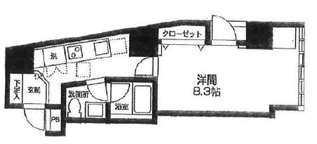 ファインクレスト渋谷神泉 202 間取り図